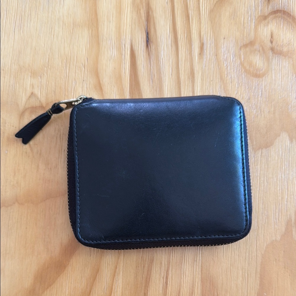 Comme des Garçons classic black zip-around wallet